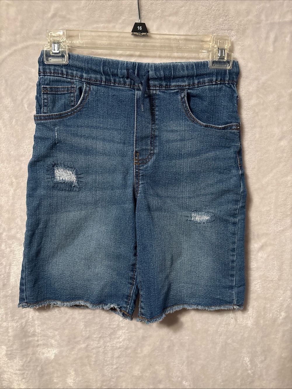 OshKosh B'gosh Blue Distressed Pull-On Denim Shorts
